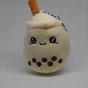 Cute Boba Milk Tea Plush Keychain