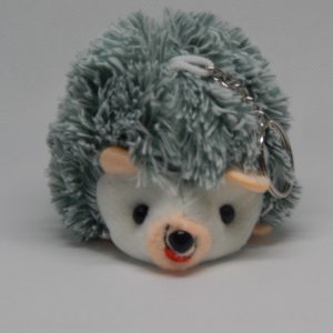 Fluffy Hedgehog Plush Keychain – Soft Spiky Forest Animal Bag Charm