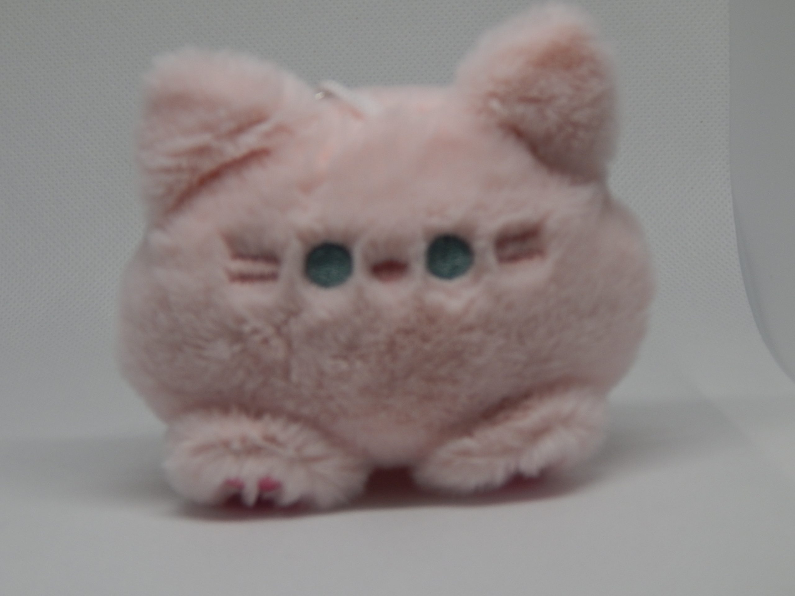 Pink Cat Plush Keychain – Soft Kawaii Kitty Bag Charm - Image 5