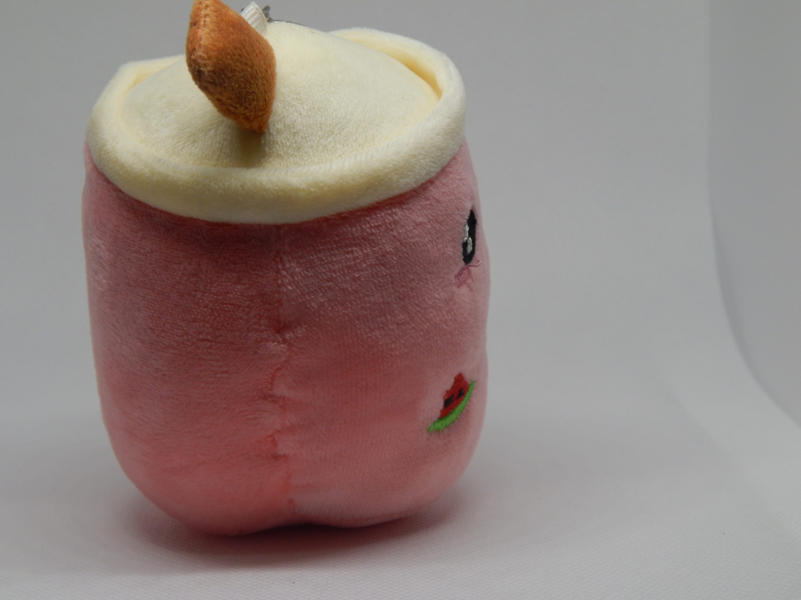 Watermelon Milk Tea Plush Keychain - Image 2