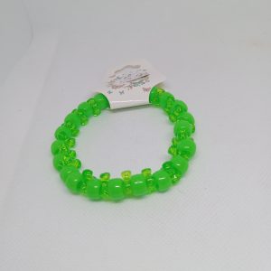 Lime Glow Beaded Bracelet