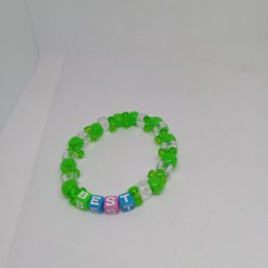 Green Best Beaded Bracelet