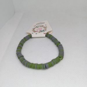 Earth Tones Clay Disc Bracelet
