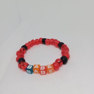 Babe Bead Bracelet – Red & Black Edition