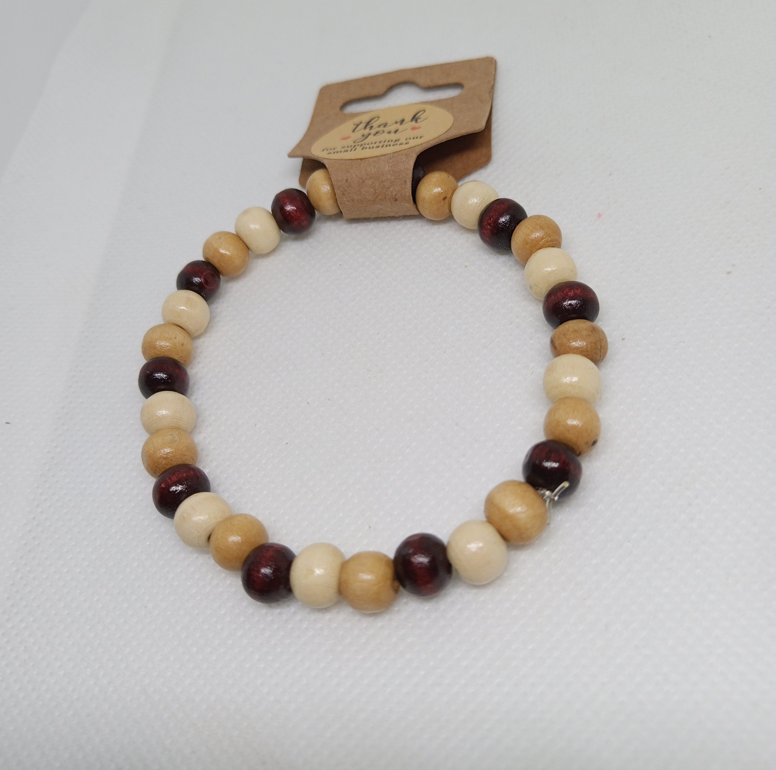 Rustic Trio Wooden Bead Bracelet Collection - Image 2