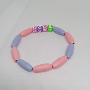 Pastel Hope Affirmation Bead Bracelet