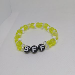BFF Beaded Bracelet – Yellow & White Friendship Style