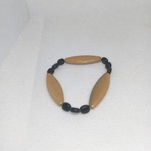 Bronze Noir Beaded Bracelet