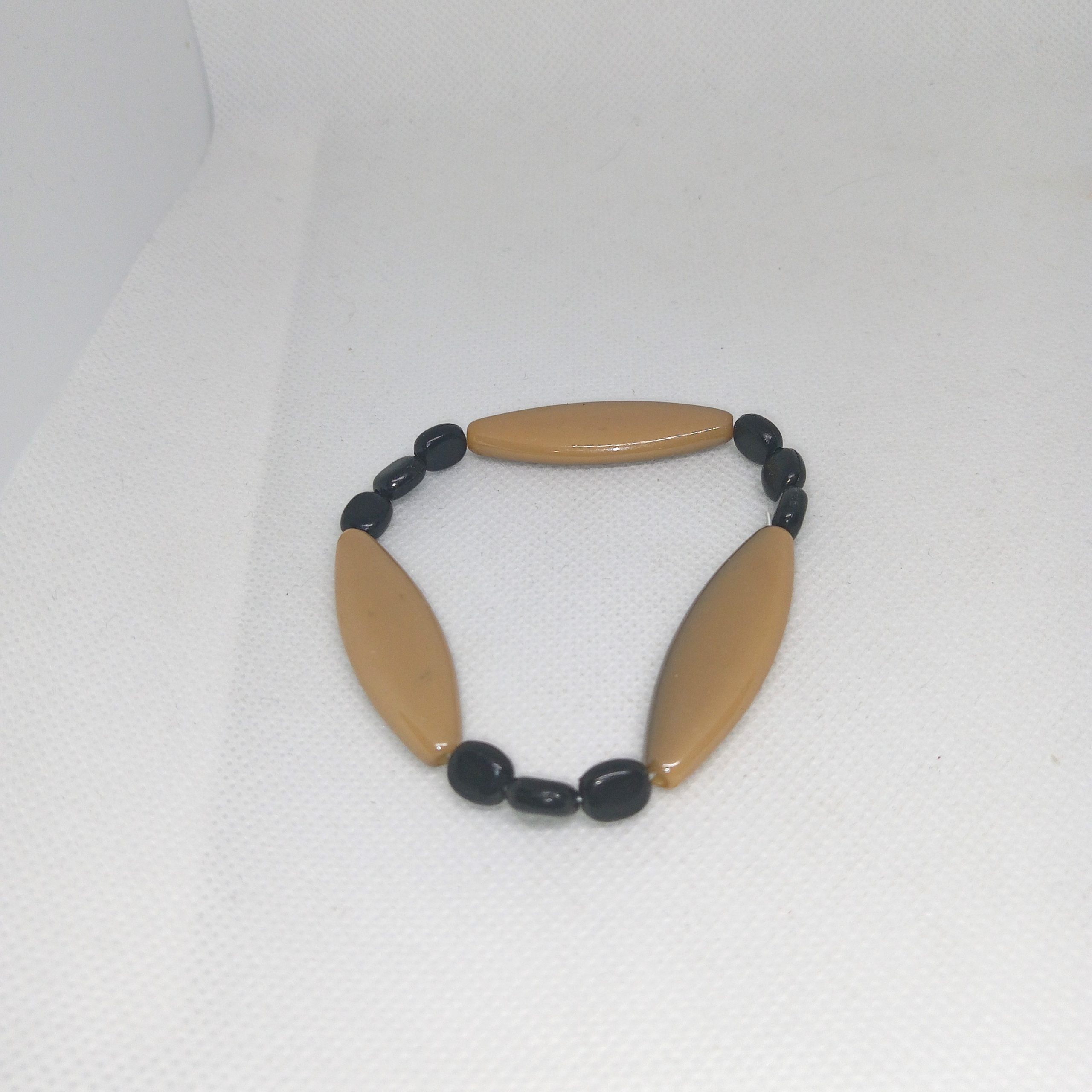 Bronze Noir Beaded Bracelet