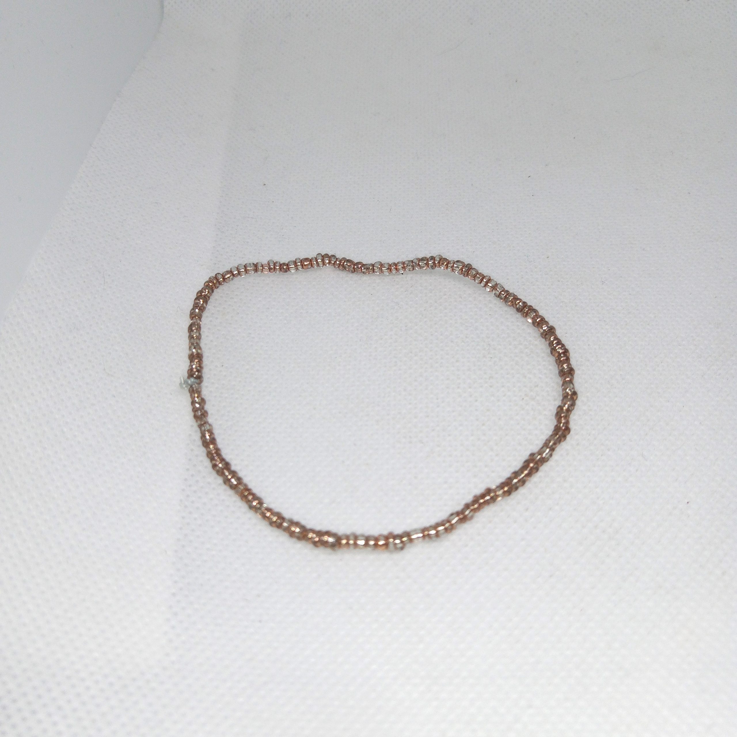 Bronze Shine Seed Bead Bracelet