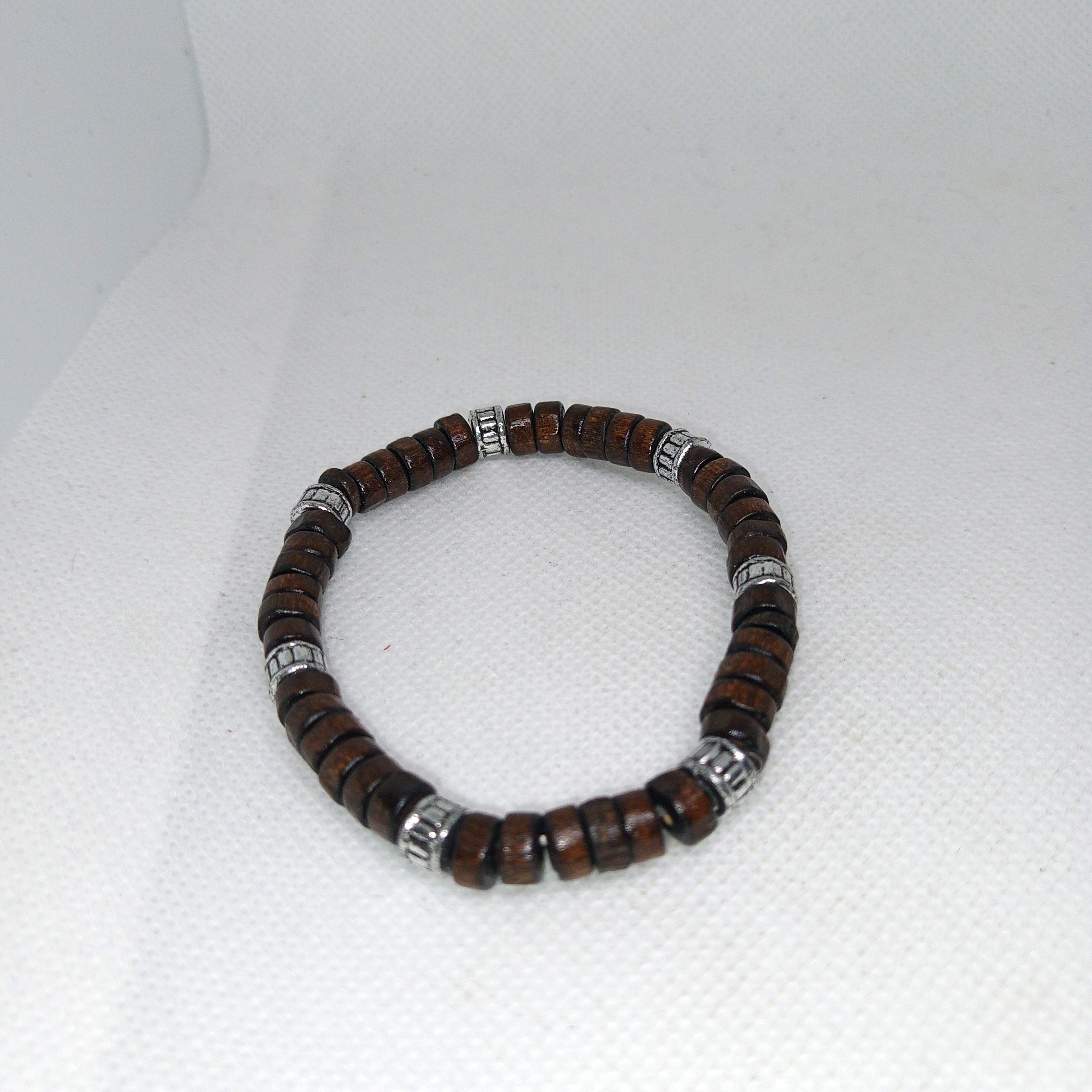 Urban Edge Wood Bead Bracelet Set - Image 3