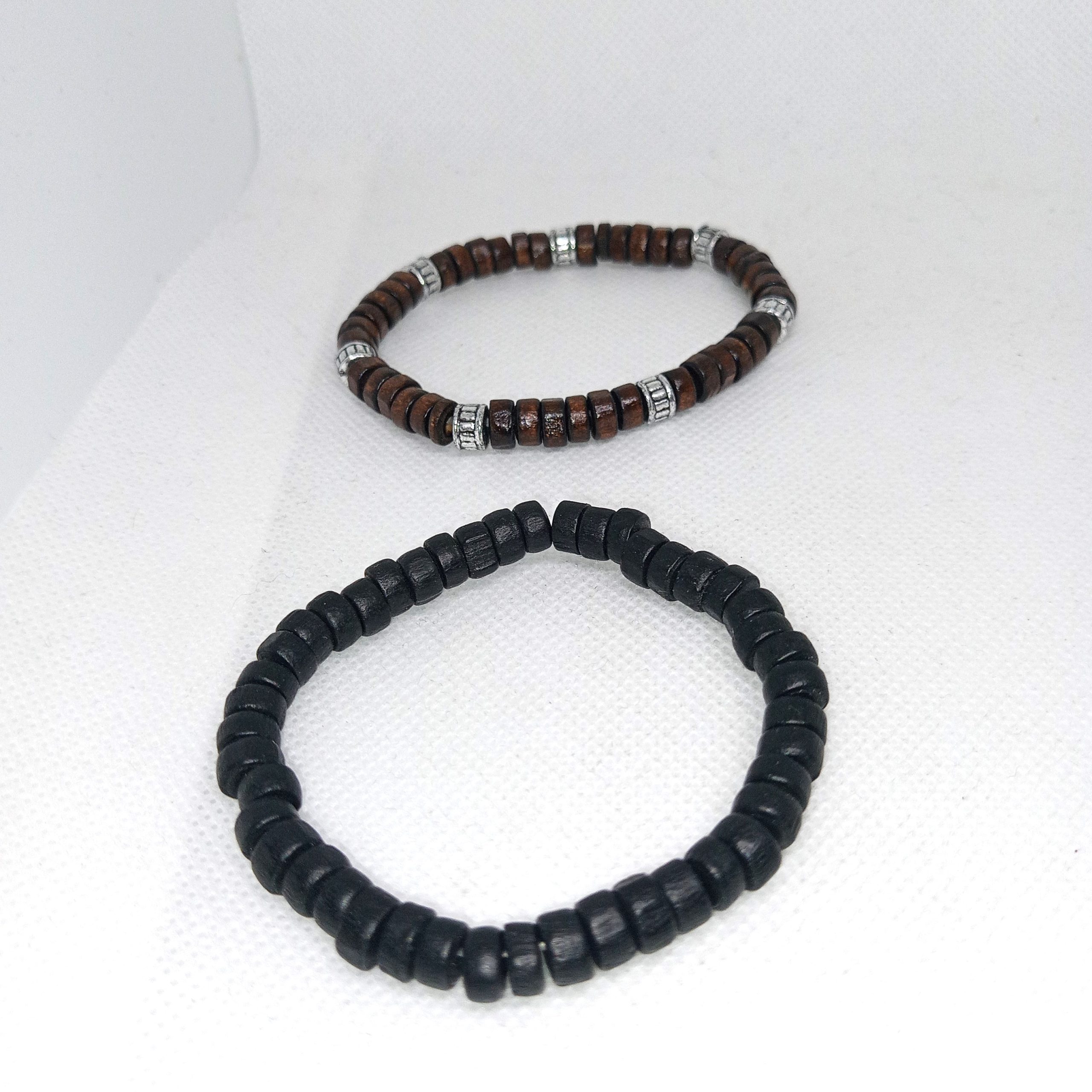 Urban Edge Wood Bead Bracelet Set - Image 5