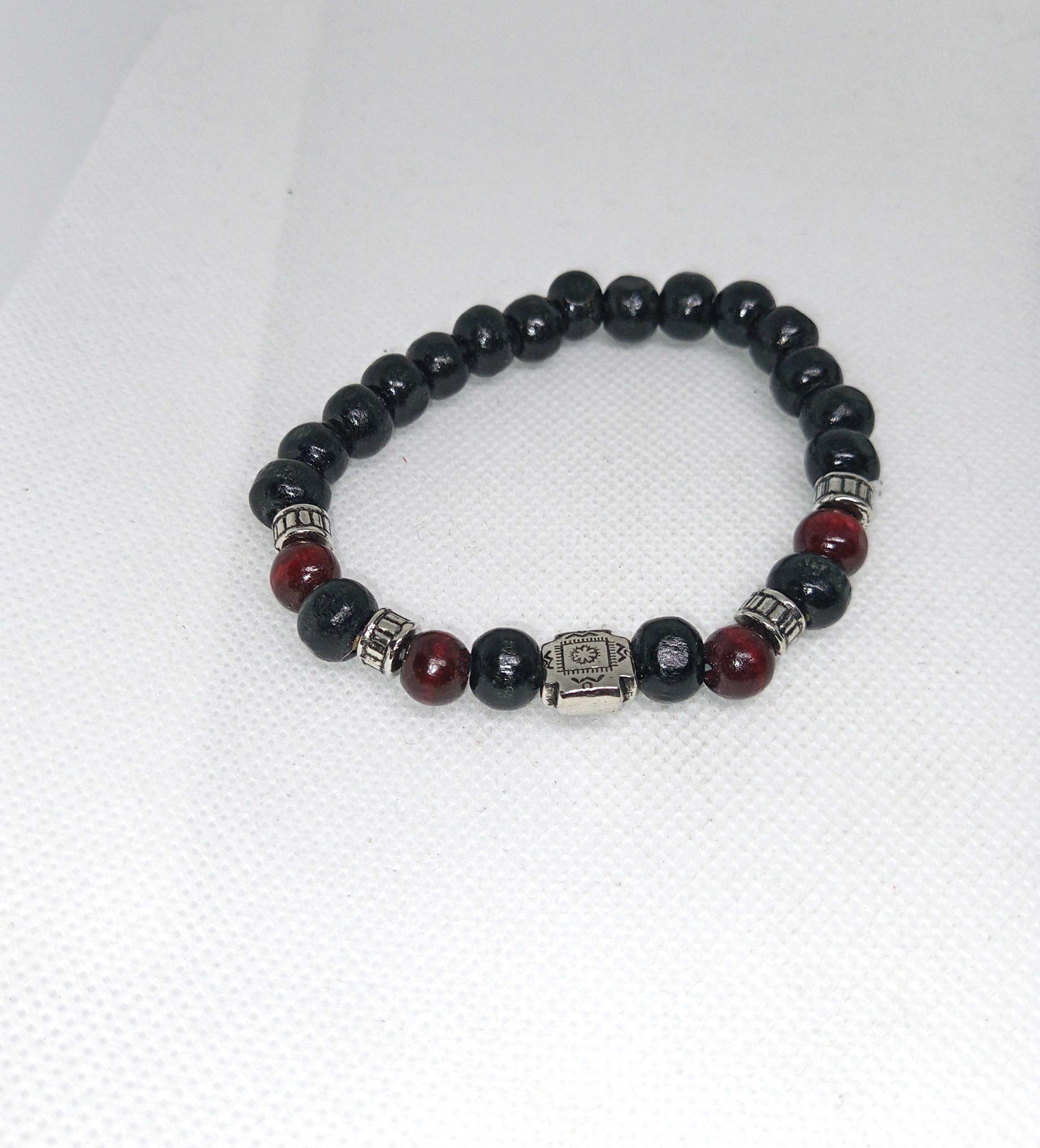 Earth & Ember Duo Wooden Bead Bracelets Set - Image 5