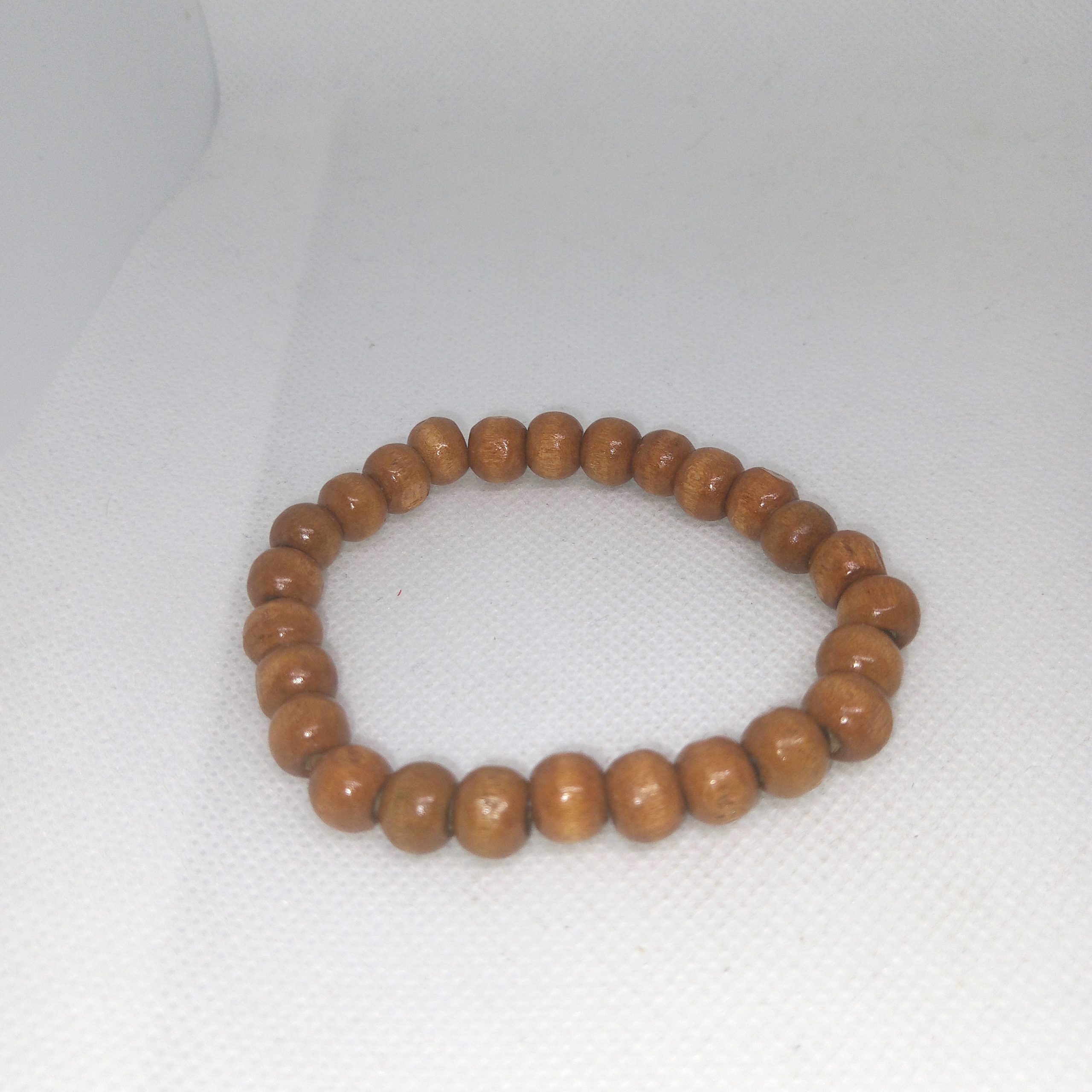 Earth Tones Wooden Bead Bracelet Duo - Image 4