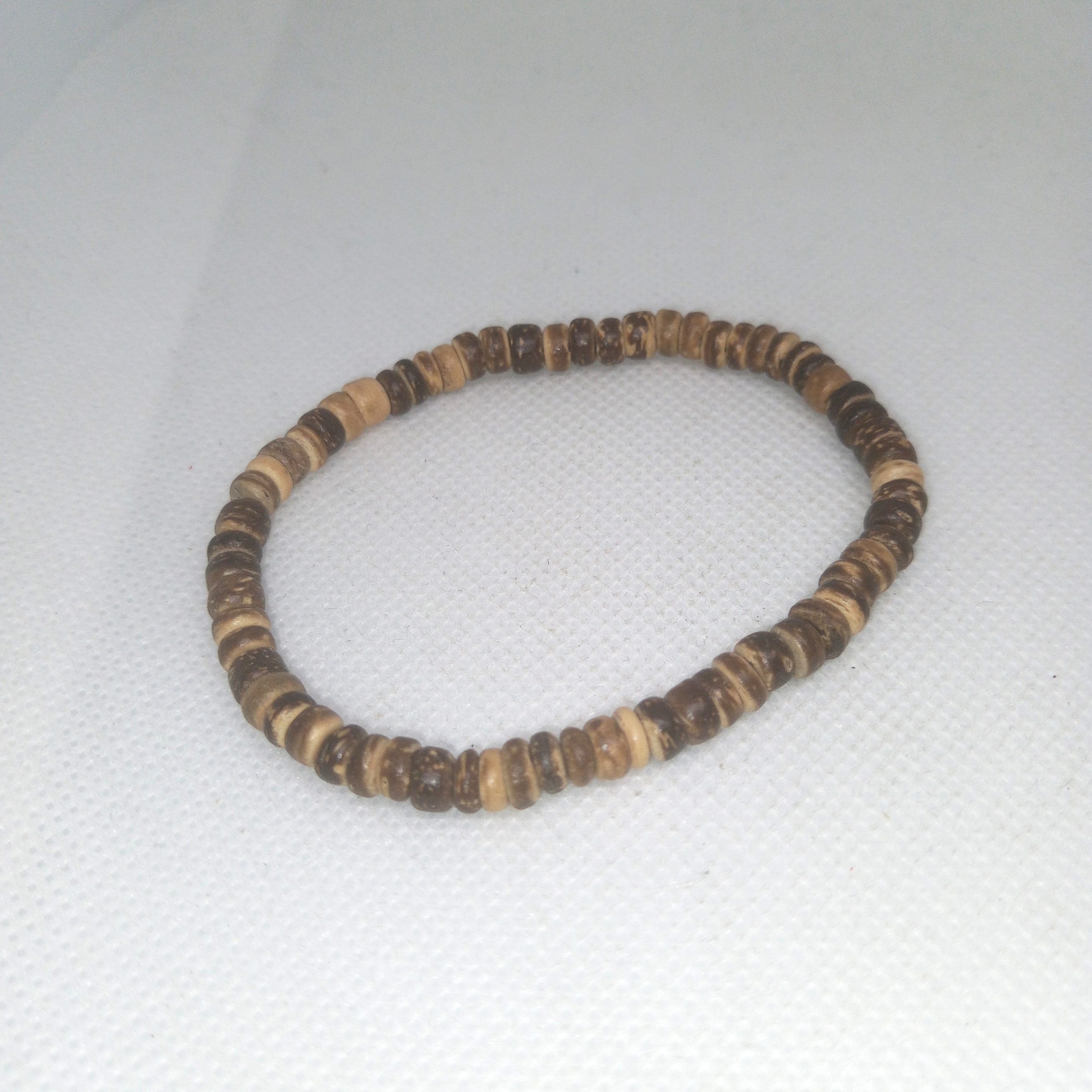 Earth Tones Wooden Bead Bracelet Duo - Image 3