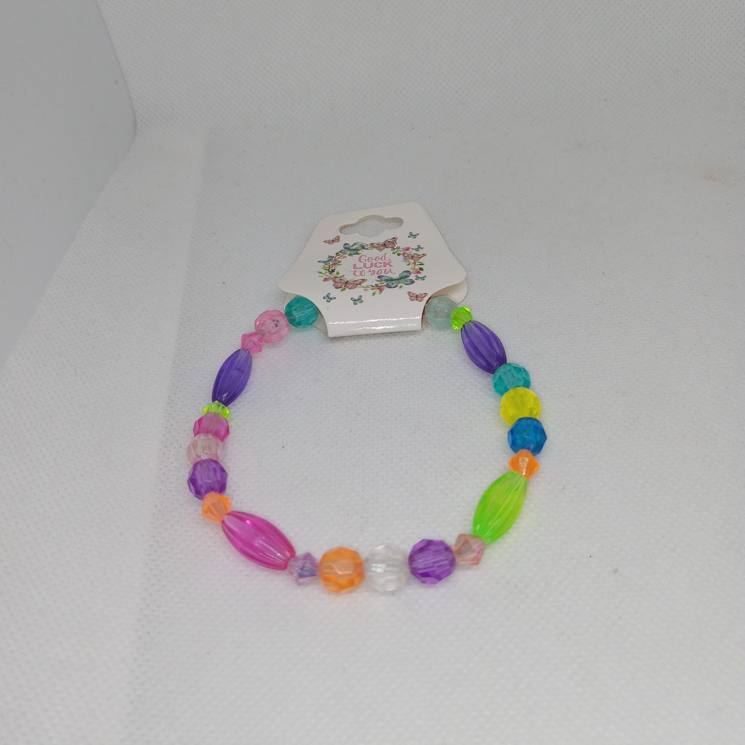 Neon Dreams Multicolor Bead Bracelet