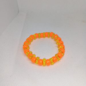 Neon Citrus Bead Bracelet