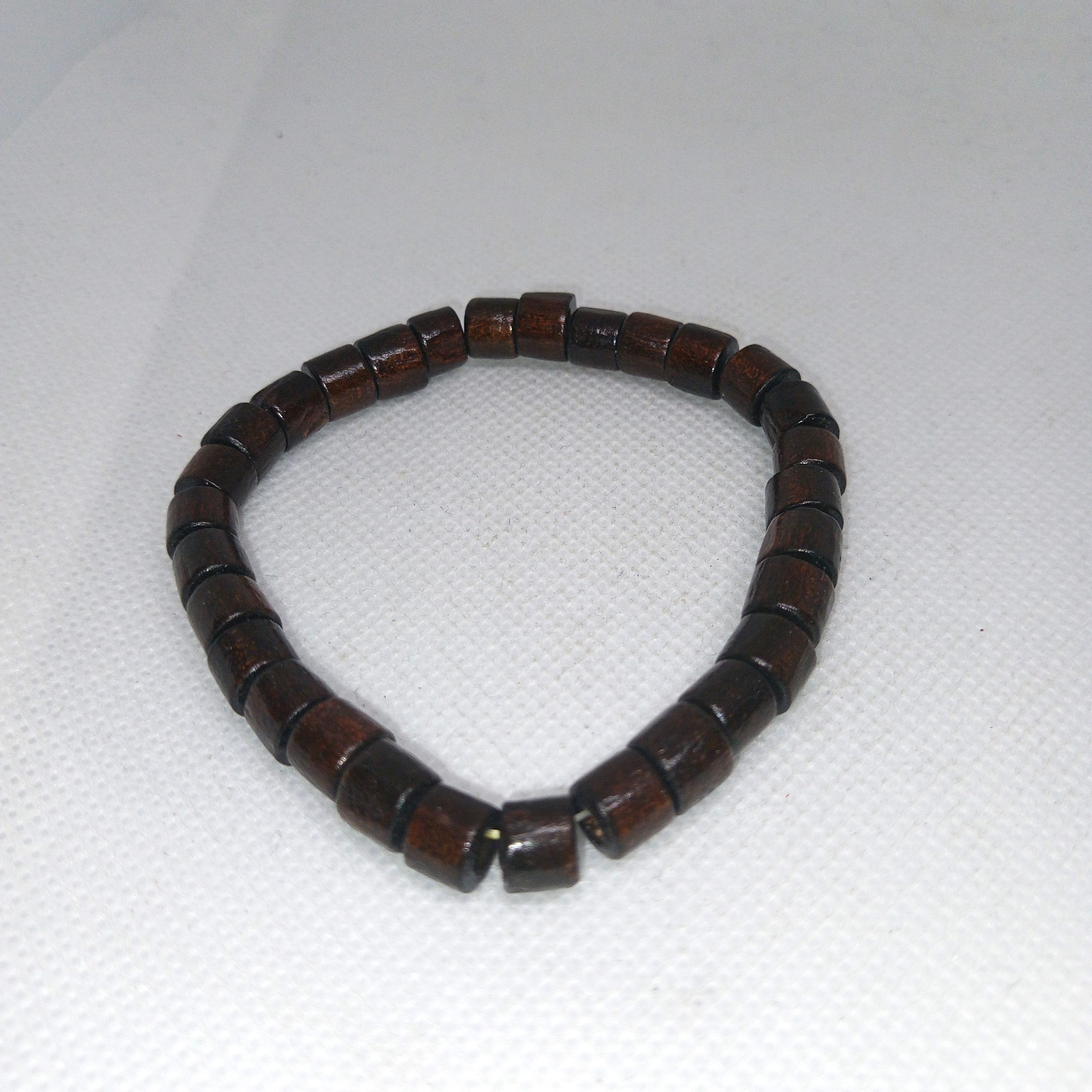Rustic Charm Wooden Bead Bracelet Set with Tribal Accents - Image 4