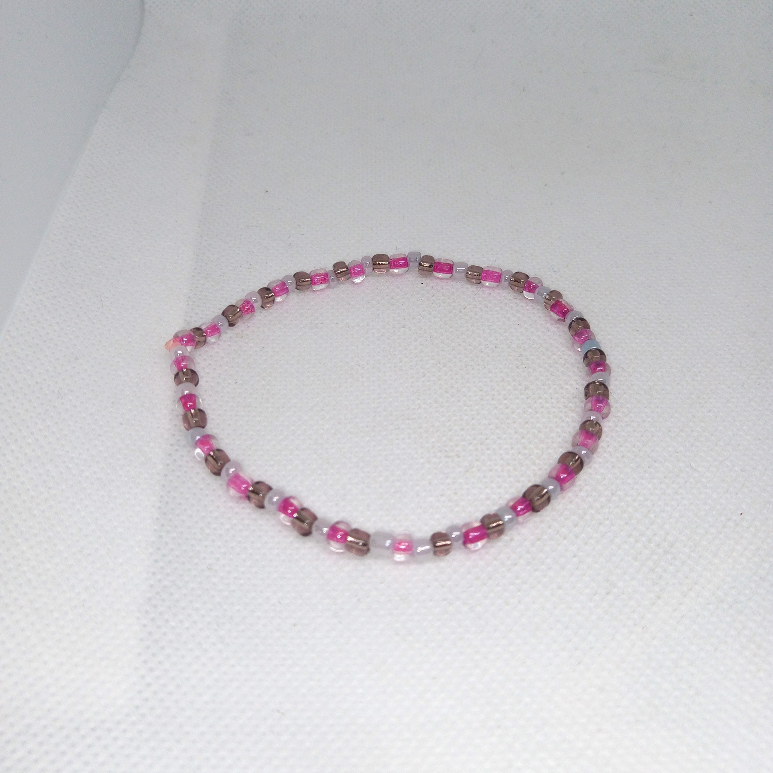 Blush Sparkle Seed Bead Bracelet