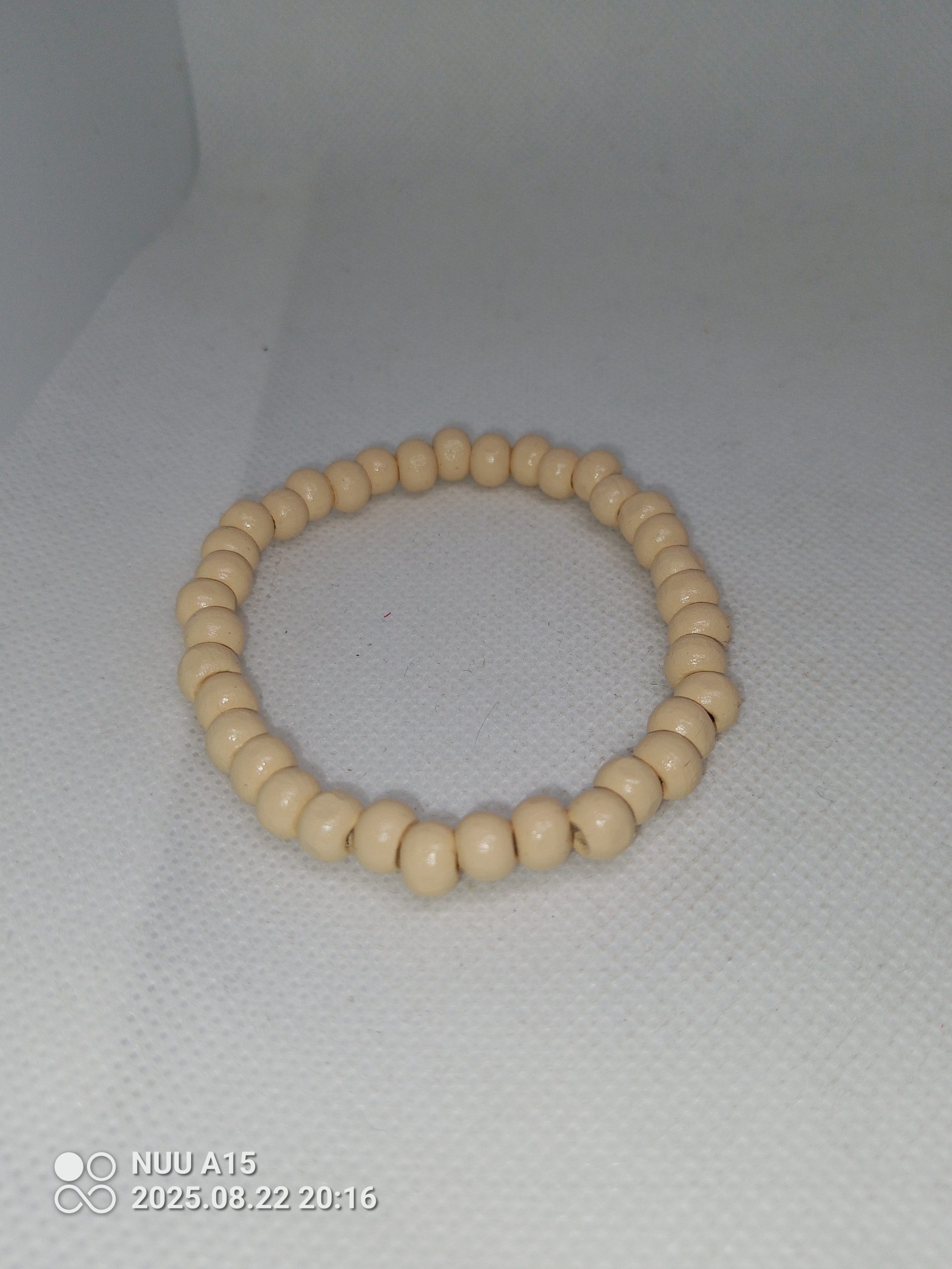 Natural Contrast Wooden Bead Bracelets Set – Matte Black & Glossy Tan - Image 2