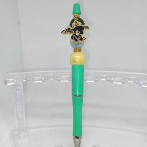 Aqua Green Toothless Night Fury Bubble Gum Bead Pen
