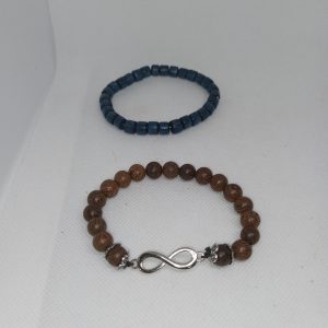 Rustic Charm & Ocean Calm Bracelet Duo