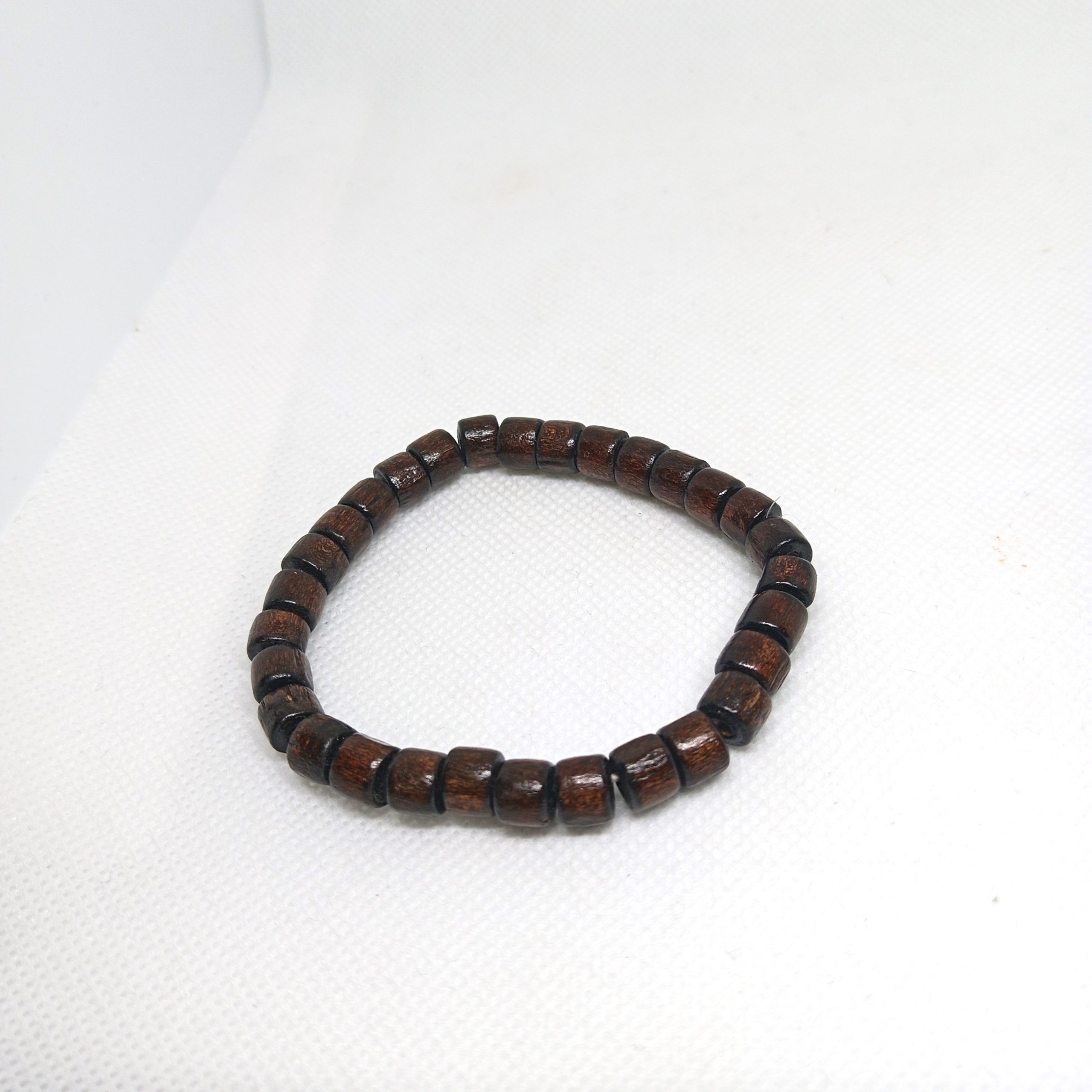 Earthbound Dark Wood & Silver Accent Bead Bracelets - Image 5