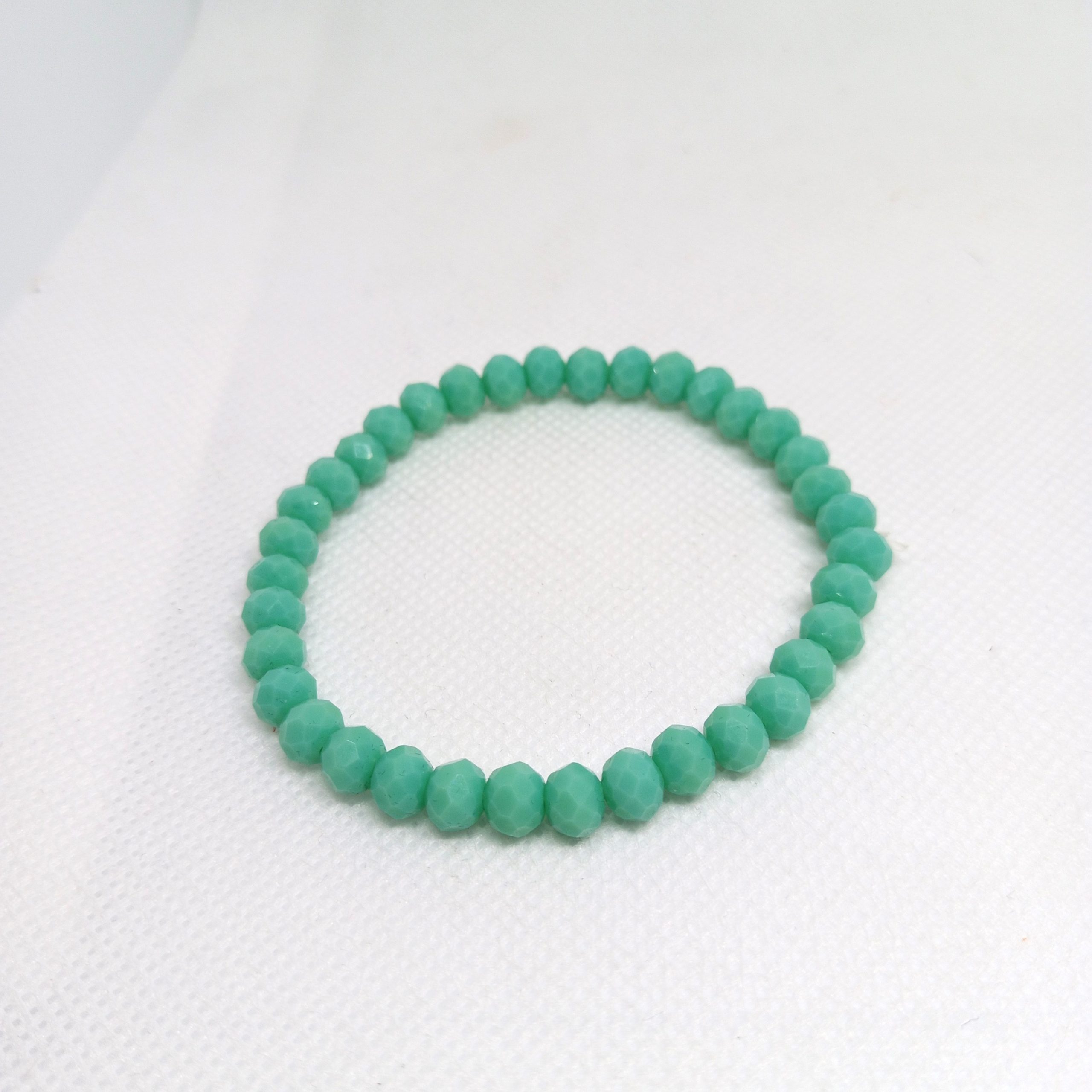 Fresh Glow Duo Green & Turquoise Beaded Bracelets Set - Image 6
