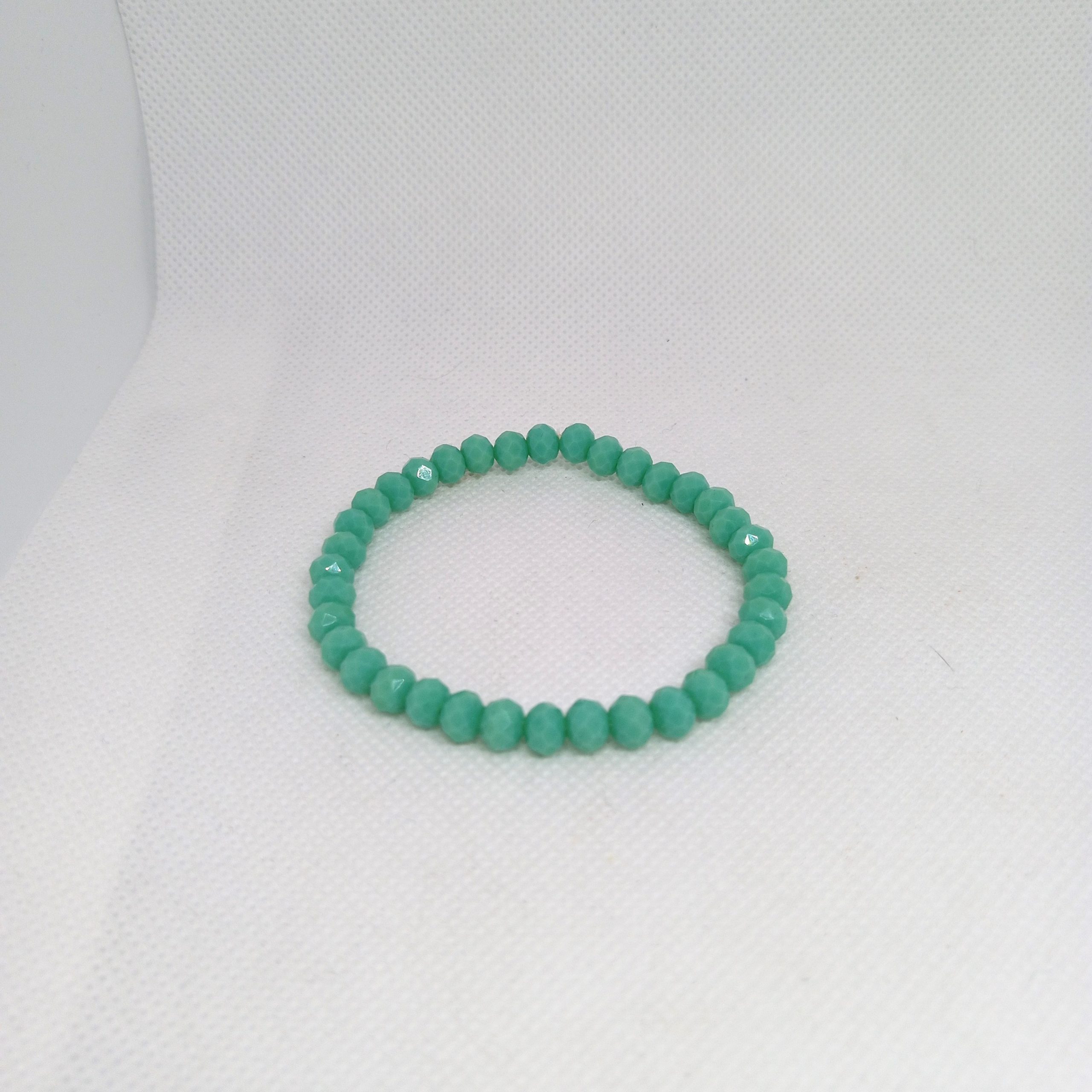 Fresh Glow Duo Green & Turquoise Beaded Bracelets Set - Image 5