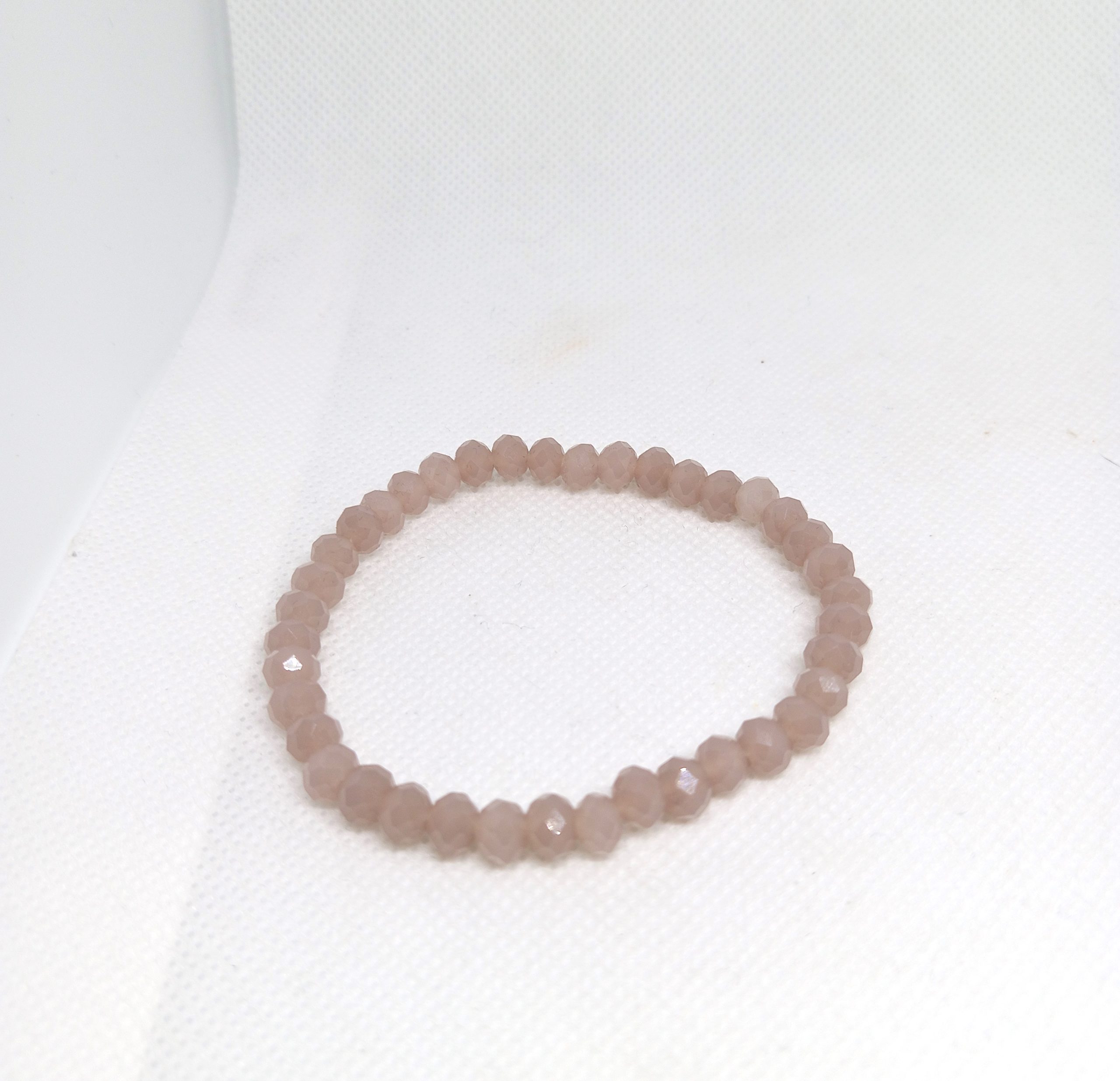 Peach & Mauve Frosted Bead Bracelet Duo Glamour for Everyday Style - Image 4