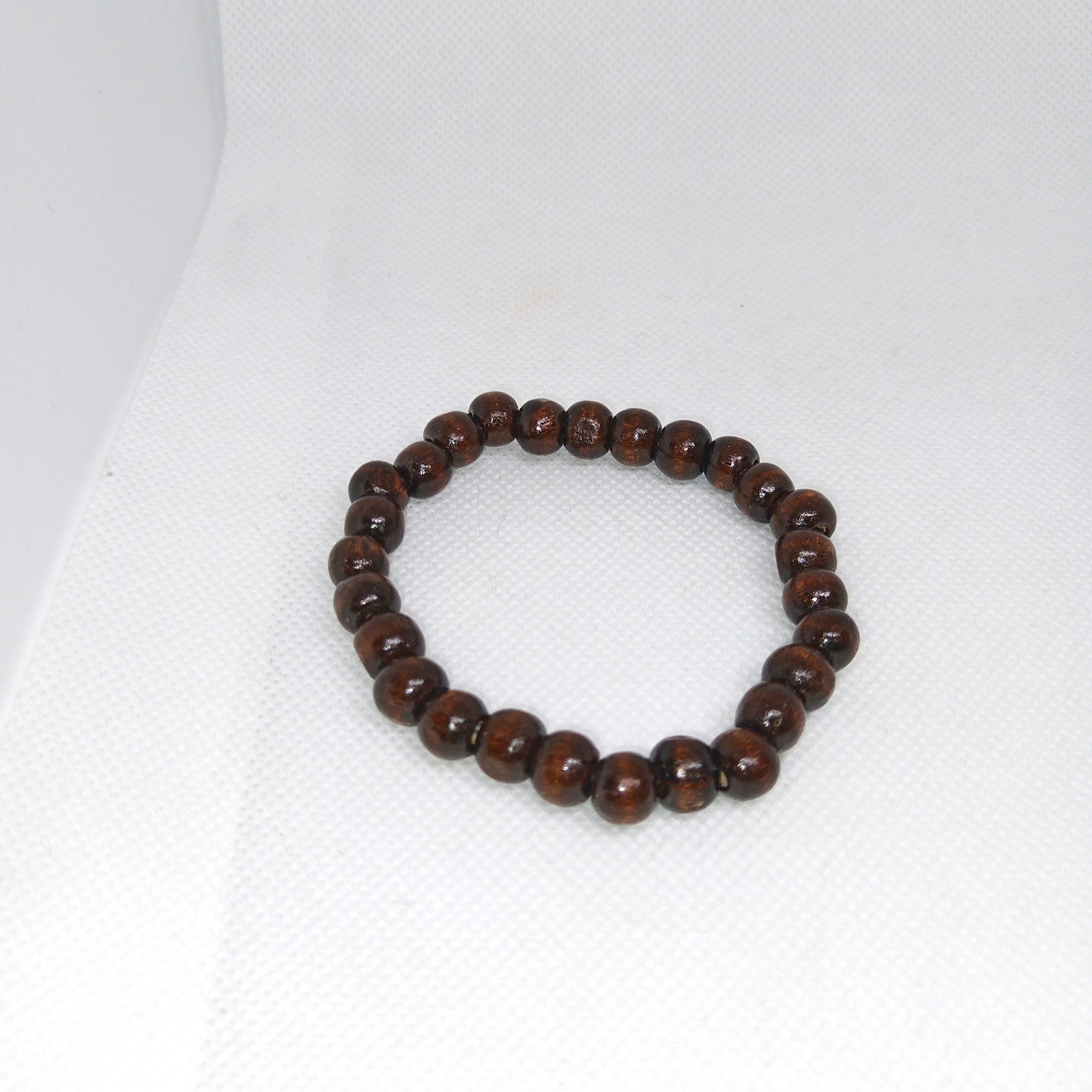Natural Wood & Silver Bloom Bracelet Set - Image 4