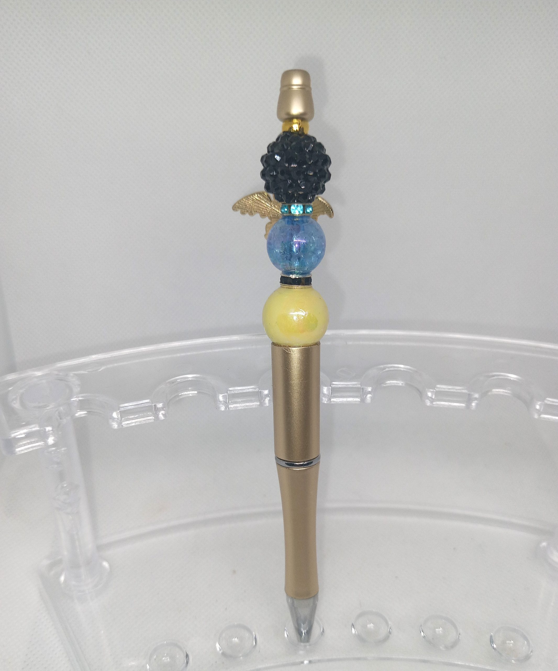 Golden Bubble Gum Bead Pen Light Fury Dragon Charm - Image 2