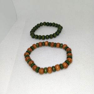 Earthy Harmony Wood Bead Bracelet Set