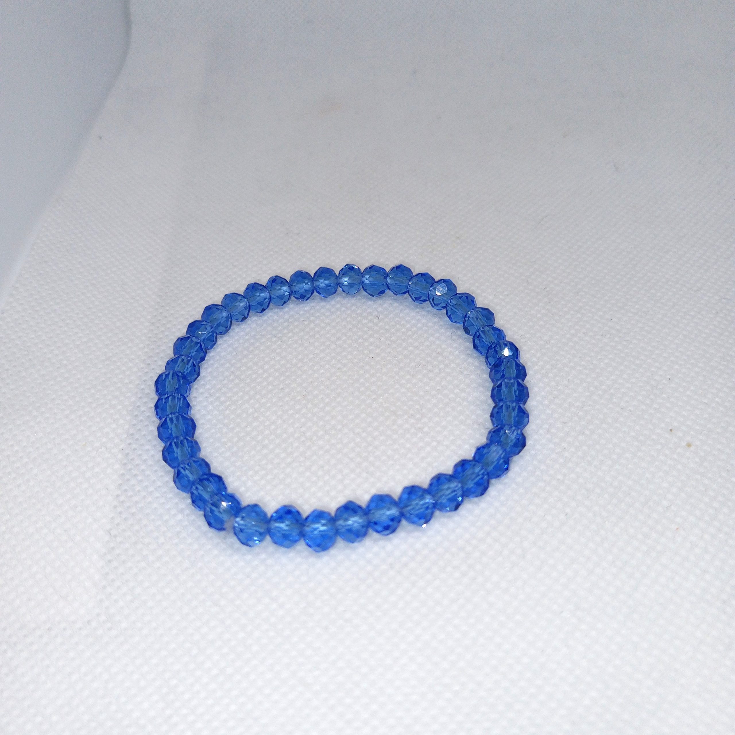 Ocean Breeze Crystal Bead Bracelet Set Turquoise & Powder Blue - Image 3