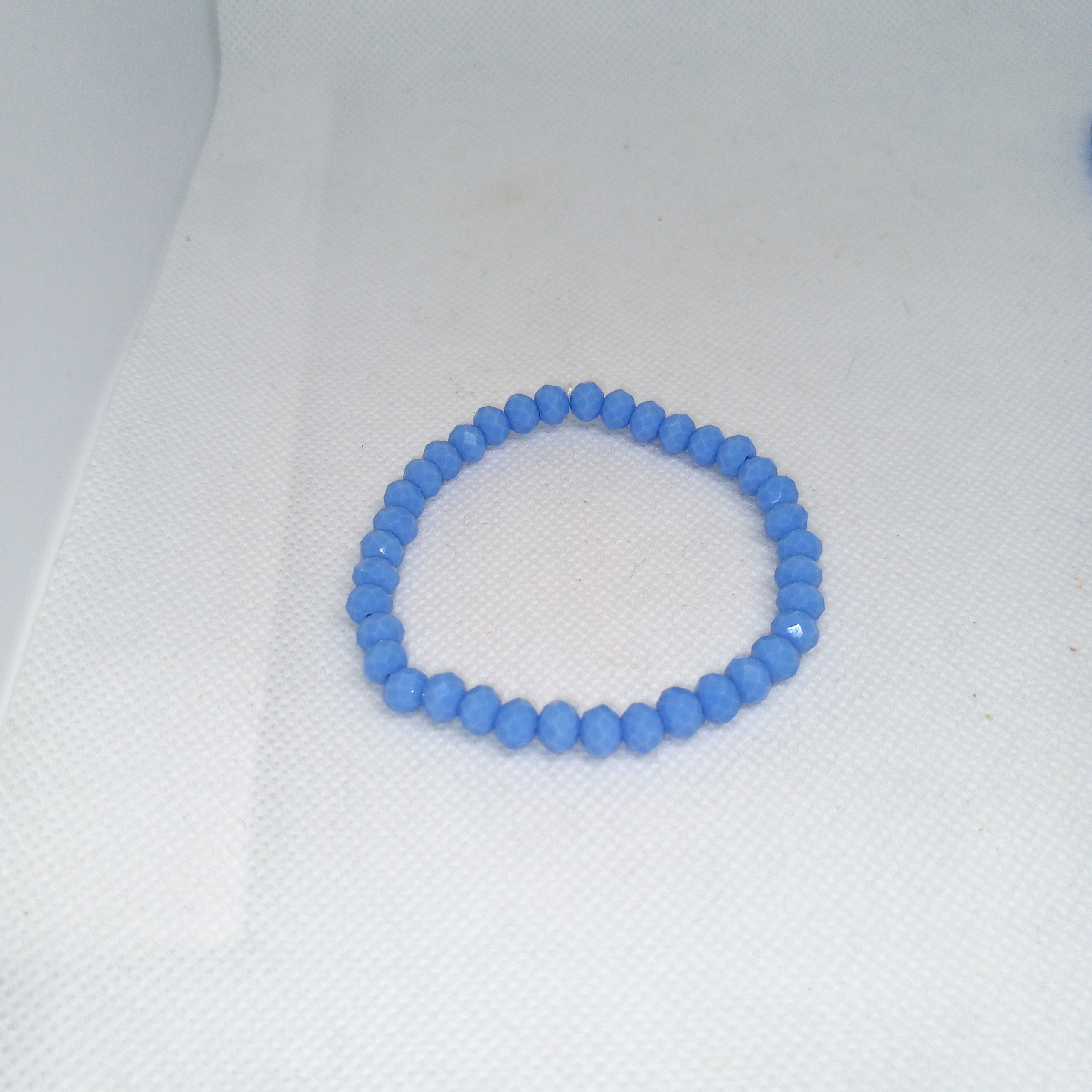 Ocean Breeze Crystal Bead Bracelet Set Turquoise & Powder Blue - Image 4