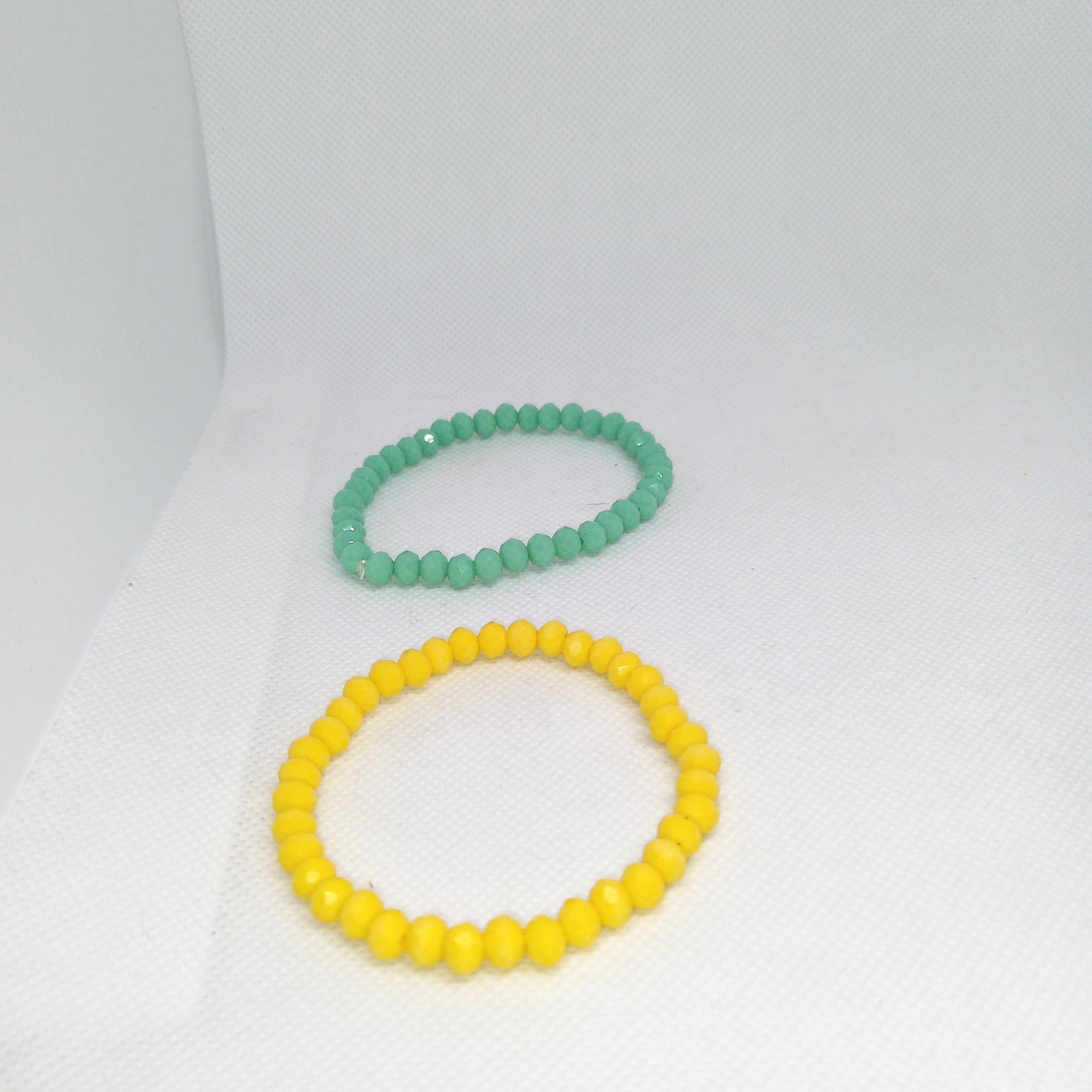 Sunshine & Sage Beaded Bracelet Duo - Image 5
