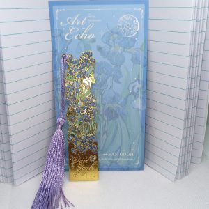 Art Echo Metal Bookmark Collection Van Gogh & Monet Inspired Bookmarks with Tassel