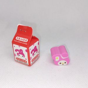 Pink Cartoon Animal Mini Eraser Kawaii Stationery for Kids