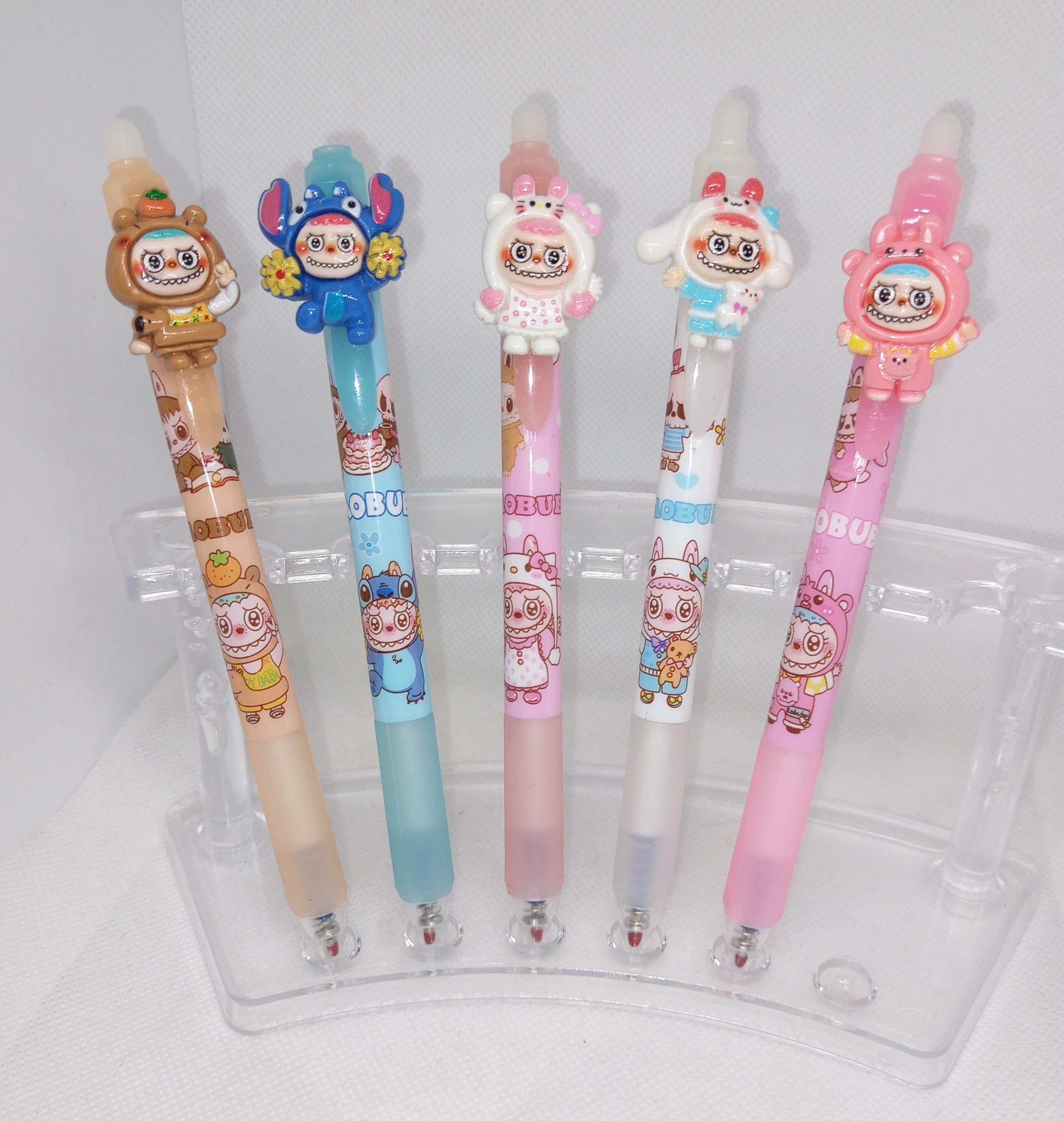 Cute Labubu Character Pens Kawaii With 3D Charms - Image 2