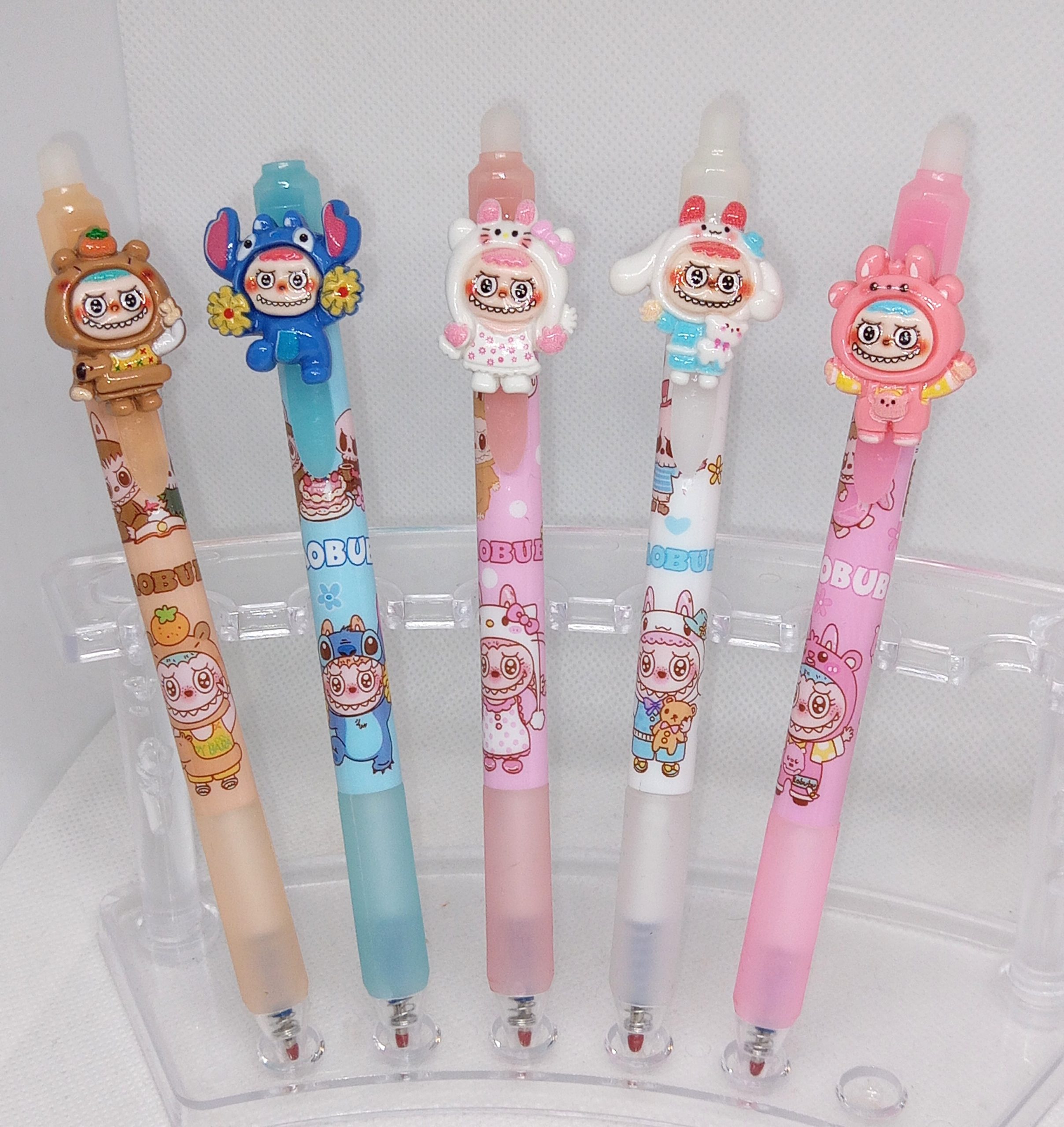 Cute Labubu Character Pens Kawaii With 3D Charms