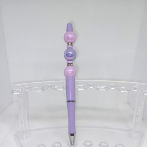 Elegant Light Purple Handmade Bubble Gum Bead Pen Pastel Charm