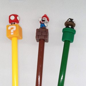 Super Mario Bros Character Mario, Goomba & Mushroom Pens