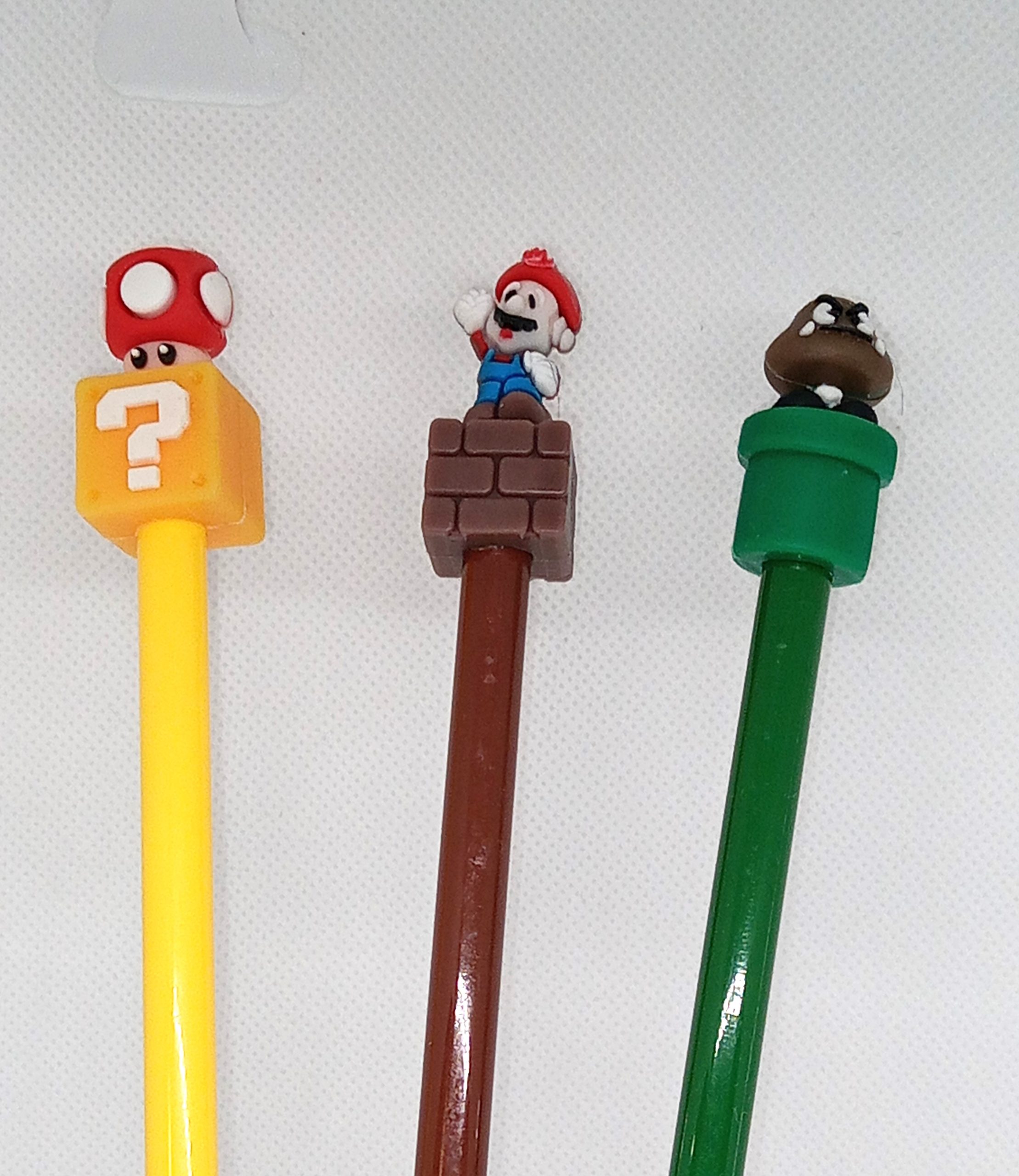 Super Mario Bros Character Mario, Goomba & Mushroom Pens