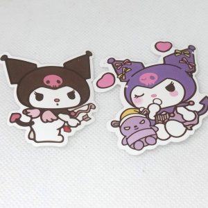 Kuromi Stickers Cute Sanrio Kawaii Stickers for Laptops, Journals & Crafts