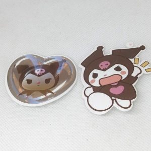 Kuromi Sticker Heart & Cute Expressive Stickers 2 pack