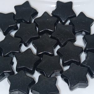 Kawaii Black Star Beads 50PCS Acrylic Charms for Jewelry Making