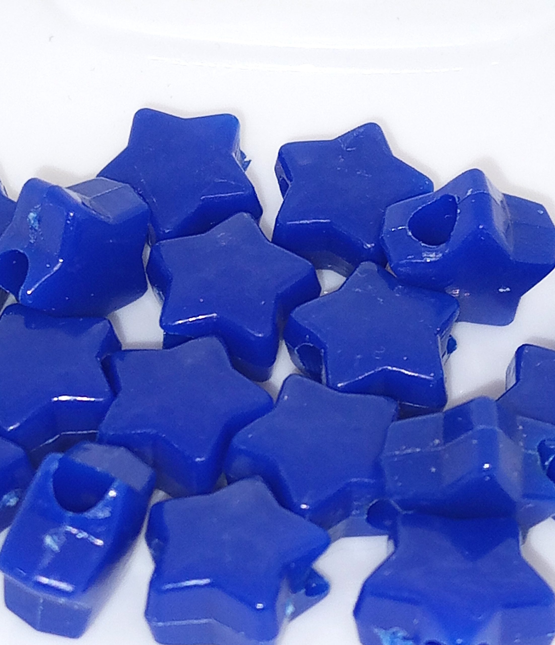 Blue Kawaii Star Beads Chunky Acrylic Star Charms - Image 3