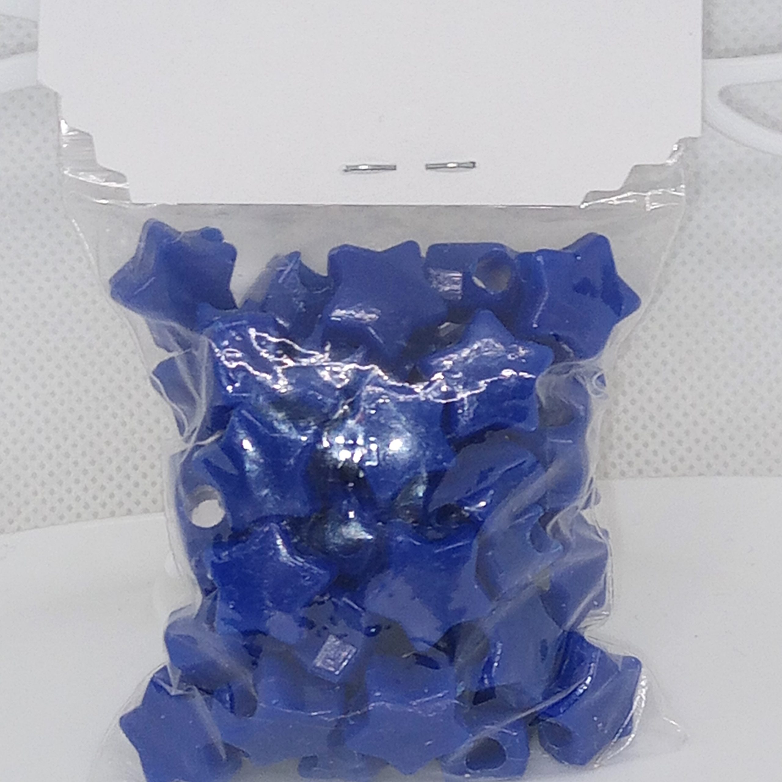 Blue Kawaii Star Beads Chunky Acrylic Star Charms - Image 2