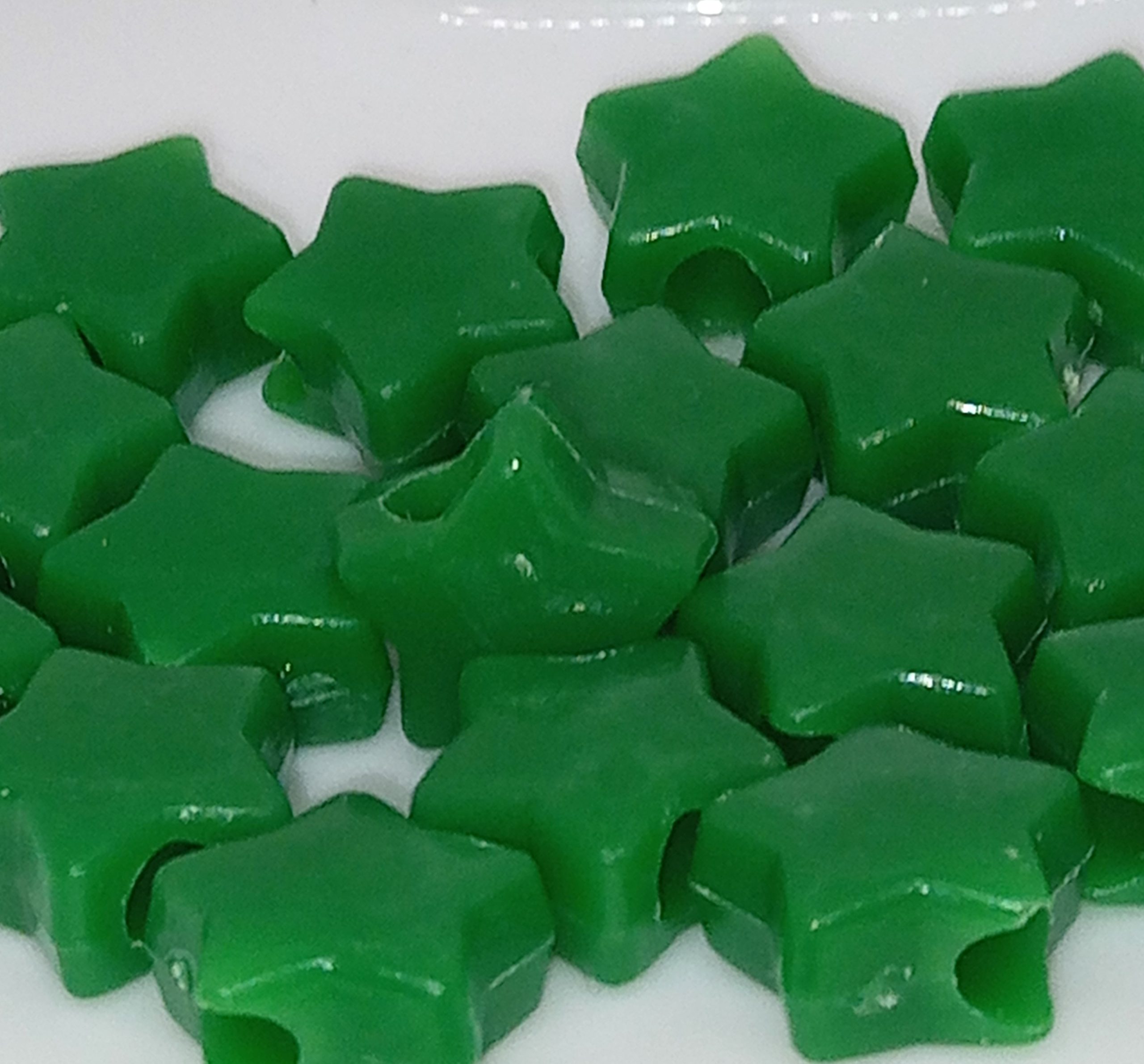 Kawaii Green Star Beads Cute Craft Beads for Jewelry