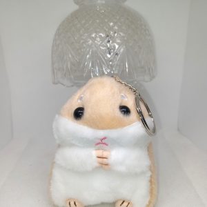 Kawaii Guinea Pig Plush Keychain Soft Cute Hamster Keyring Charm